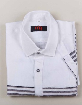 White designer shirt - MGWhite011