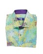 Men's Light Aqua Green Linen Shirt - MGGreen001