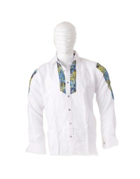  Classic White Linen Full Sleeve Shirt - White003
