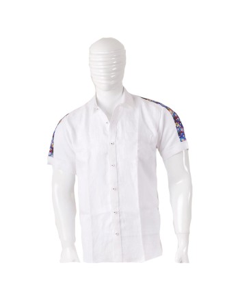 White Solid Linen Shirt - MGWhite005