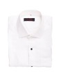 White Linen Shirt with Black Stripes - MGWhite006